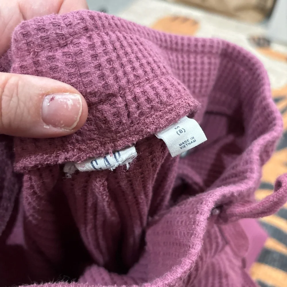 GAP Mauve Waffle Knit Pants
